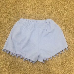 Blue dress shorts